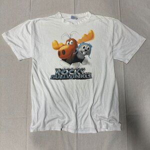 Vintage Rocky and Bullwinkle Cartoon Graphic T-Shirt 252